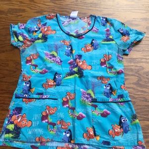 Finding Nemo scrub top